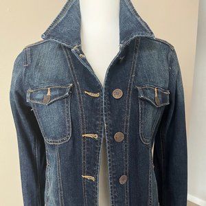 Jean Jacket by Sutter 1848 - Jackie Copper Riveted Med Blue Wash Denim, Small
